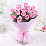 Blushing Beauty Rose Standing Bouquet