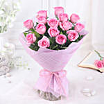 Blushing Beauty Rose Standing Bouquet