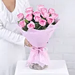 Blushing Beauty Rose Standing Bouquet