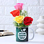 Teacher's Day Mug of Joyful Roses