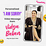 Personalised Apology Video Message From Vidya Balan