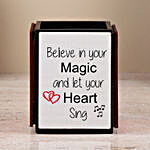 Personalised Believe In Your Magic Pen Holder