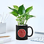 Personalized Best Friend Mug N Money Plant Combo