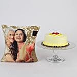 Picture Cushion & Butterscotch Cake For Mom