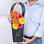 Gerberas Hearts Sleeve Flower Bouquet