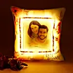 Personalised Love Affair LED Cushion- Hand Delivery
