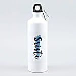 Personalised Name White Water Bottle