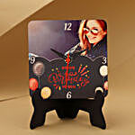 Personalised Birthday Wishes Table Clocks