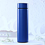 Personalised Blue LED Temperature Bottle