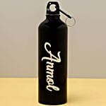 Personalised Black Name Bottle