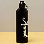 Personalised Black Name Bottle