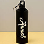 Personalised Black Name Bottle