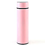 Personalised Pink LED Temperature Bottle