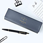 Parker Latitude Matte Black Personalised Ball Pen