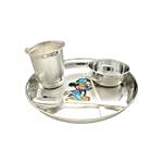 Mickey Mouse Silver Thali Gift Set