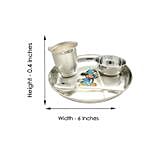 Mickey Mouse Silver Thali Gift Set