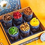 Kesar Exotic Goodies English Blue Diwali Box