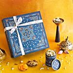 Kesar Exotic Goodies English Blue Diwali Box