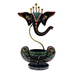 Iron Ganesha TLight Candle Stand