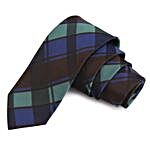 Peluche Checks Tie & Cufflink Combo- Multi-Colour