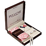 Peluche Elegance Tie & Cufflink Gift Box- Pink