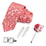 Peluche Elegance Tie & Cufflink Gift Box- Pink