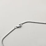 Personalised Silver Neck Chain With Round Pendant