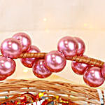 Pink Beauty Sweet Diwali Basket