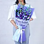 Blue Orchid Personalised Wish Bouquet