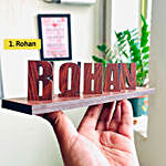 Personalised Double Side Flip Wooden Name