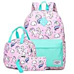 Clouds & Unicorns School Backpack Set