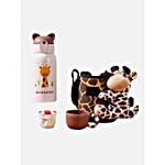 Cute Giraffe Water Bottle With Matching Cover