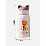 Cute Giraffe Water Bottle With Matching Cover