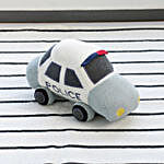 Police Car Knitted Soft Toy
