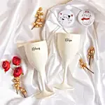 Personalised Wine Glass Couple Gift Box