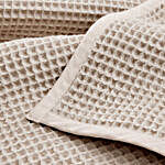 Designer Waffle Weave Blanket- Beige