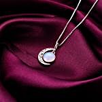 Moonstone Crescent Beauty Necklace