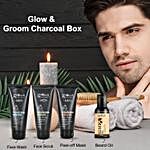 Glow N Groom Charcoal Skincare Box For Him