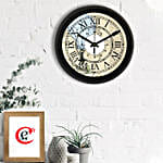 Elegance Personified Black Wall Clock