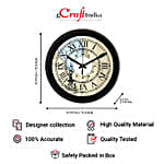 Elegance Personified Black Wall Clock