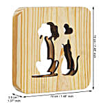 Forever Dog & Cat Love Table Lamp