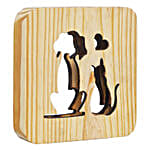 Forever Dog & Cat Love Table Lamp