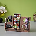 Multiutility Desk Organiser- Brown
