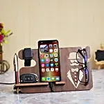 Multiutility Desk Organiser- Brown