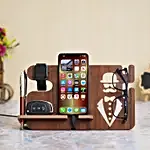 Multiutility Desk Organiser- Brown