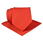 Kavove Elegant Red Tie & Pocket Square Set