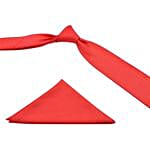 Kavove Elegant Red Tie & Pocket Square Set