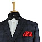 Kavove Elegant Red Tie & Pocket Square Set