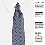 Kavove Silver Suave Tie & Pocket Square Set
