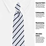 Kavove Dashing Stripes Tie & Pocket Square Set
